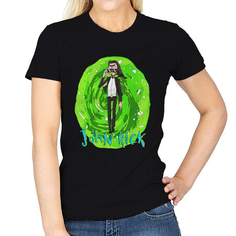 John Rick - Womens T-Shirts RIPT Apparel Small / Black
