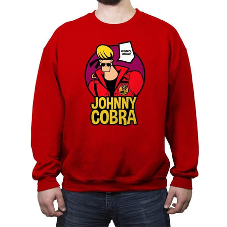 Johnny Cobra - Crew Neck Sweatshirt Crew Neck Sweatshirt RIPT Apparel Small / Red
