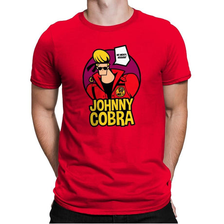 Johnny Cobra - Mens Premium T-Shirts RIPT Apparel Small / Red