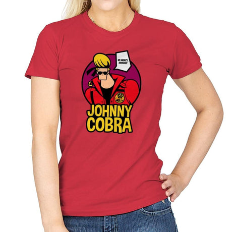 Johnny Cobra - Womens T-Shirts RIPT Apparel Small / Red