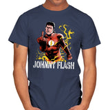 Johnny Flash - Mens T-Shirts RIPT Apparel Small / Navy