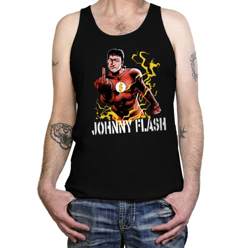 Johnny Flash - Tanktop Tanktop RIPT Apparel X-Small / Black