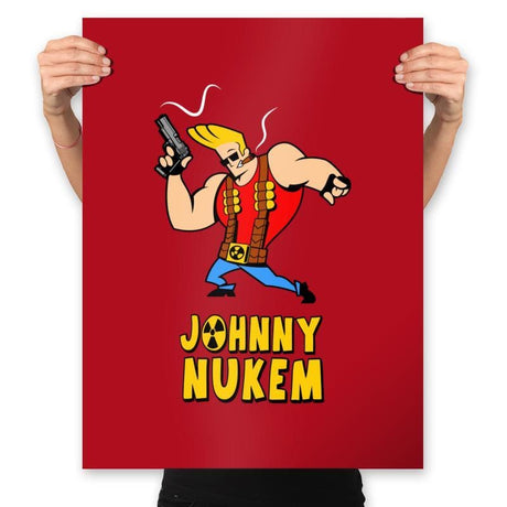 Johnny Nukem - Prints Posters RIPT Apparel 18x24 / Red