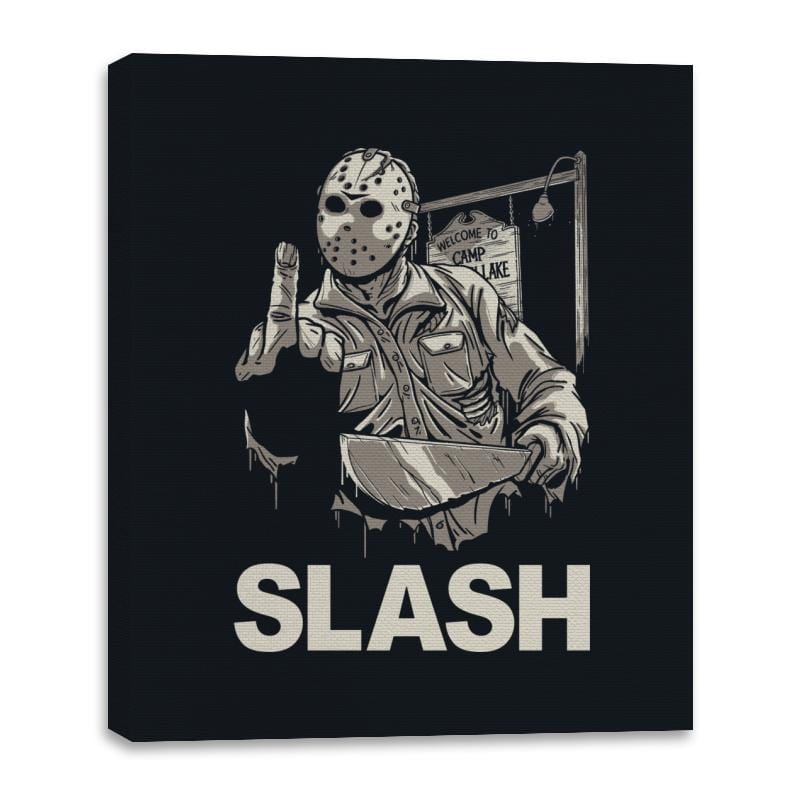 Johnny Slash - Canvas Wraps Canvas Wraps RIPT Apparel 16x20 / Black