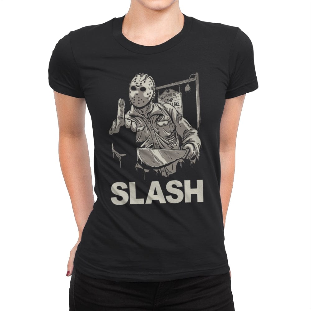 Johnny Slash - Womens Premium T-Shirts RIPT Apparel Small / Black