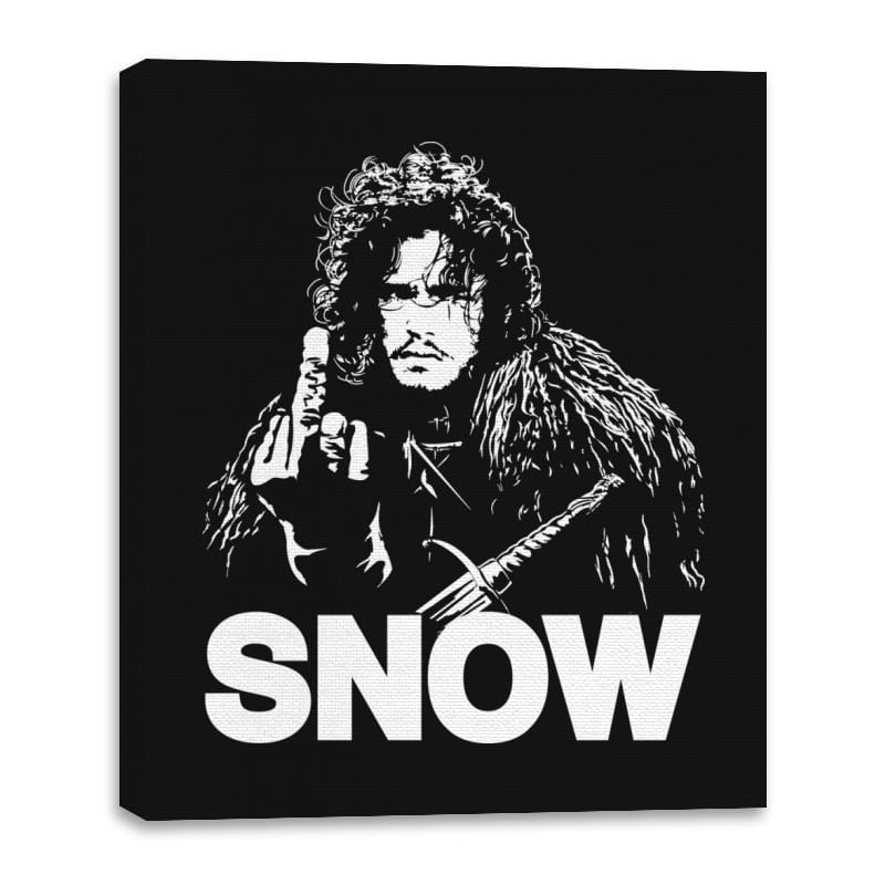 Johnny Snow - Canvas Wraps Canvas Wraps RIPT Apparel 16x20 / Black