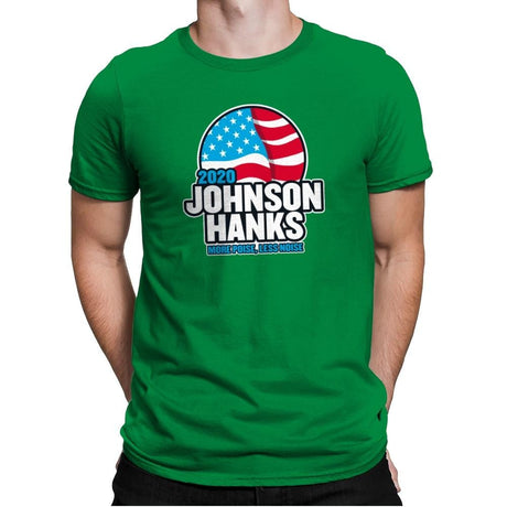 Johnson Hanks 2020 - Star-Spangled - Mens Premium T-Shirts RIPT Apparel Small / Kelly Green