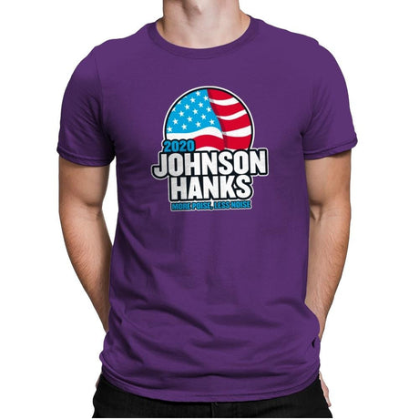 Johnson Hanks 2020 - Star-Spangled - Mens Premium T-Shirts RIPT Apparel Small / Purple Rush