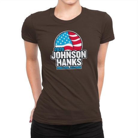 Johnson Hanks 2020 - Star-Spangled - Womens Premium T-Shirts RIPT Apparel Small / Dark Chocolate