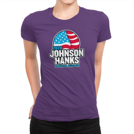 Johnson Hanks 2020 - Star-Spangled - Womens Premium T-Shirts RIPT Apparel Small / Purple Rush