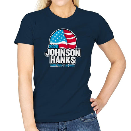 Johnson Hanks 2020 - Star-Spangled - Womens T-Shirts RIPT Apparel Small / Navy