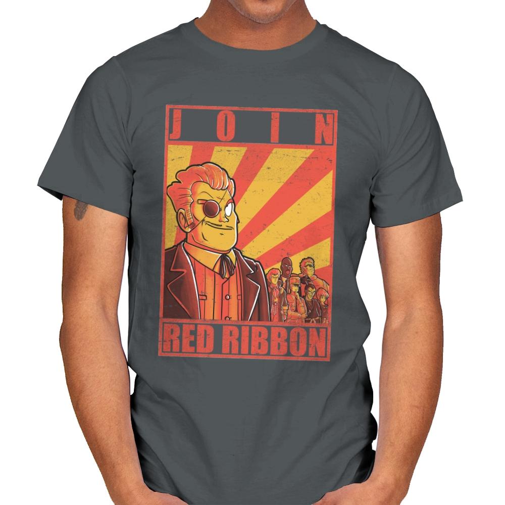 Join Red Ribbon - Mens T-Shirts RIPT Apparel Small / Charcoal