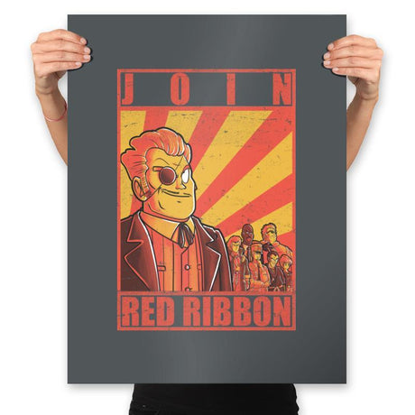 Join Red Ribbon - Prints Posters RIPT Apparel 18x24 / Charcoal