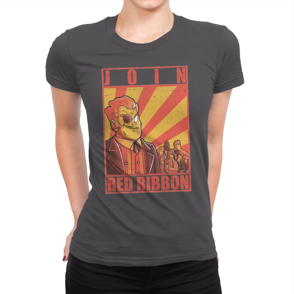 Join Red Ribbon - Womens Premium T-Shirts RIPT Apparel Small / Heavy Metal