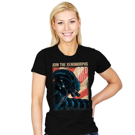 Join the Xenos - Womens T-Shirts RIPT Apparel Small / Black