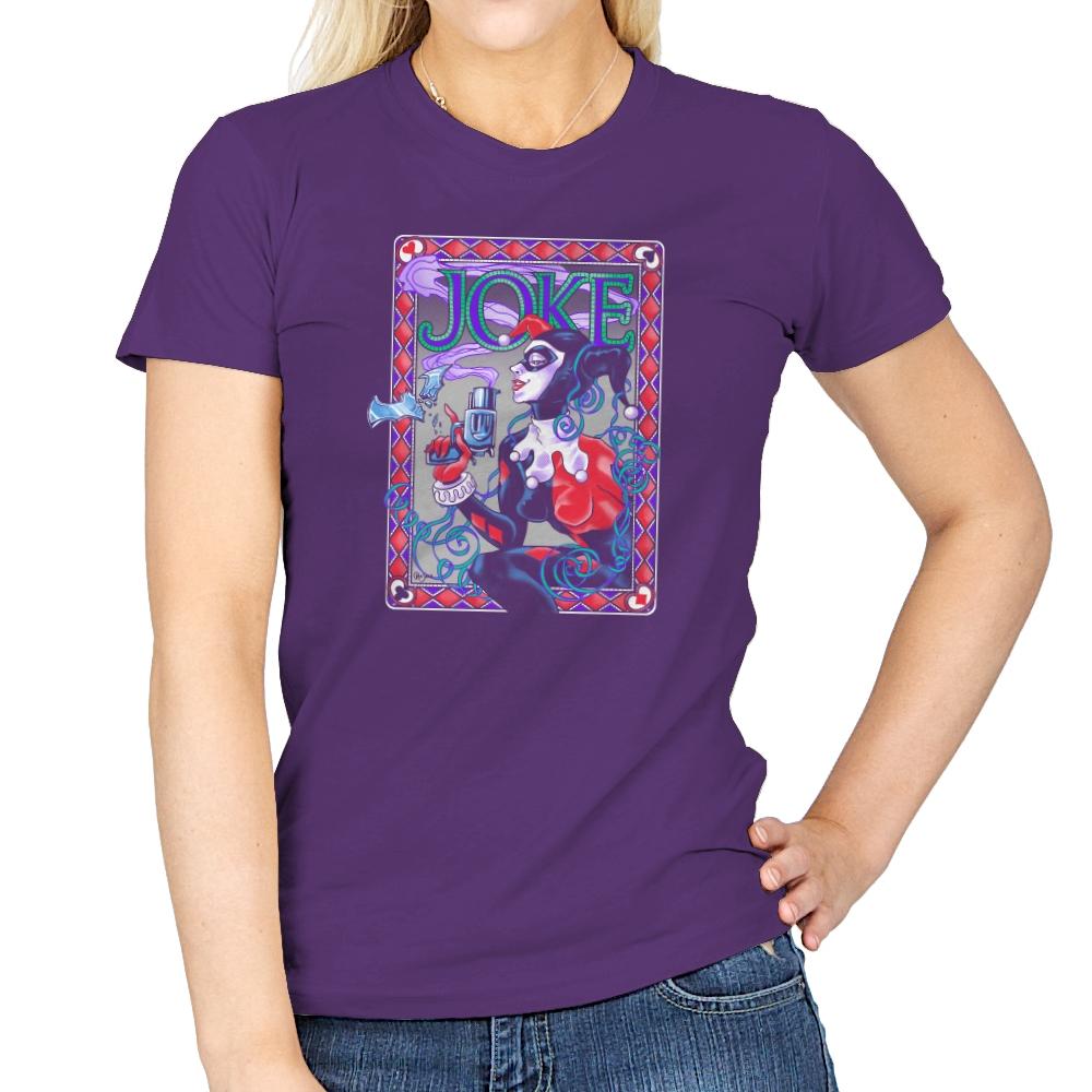 Joke Exclusive - Womens T-Shirts RIPT Apparel Small / Purple