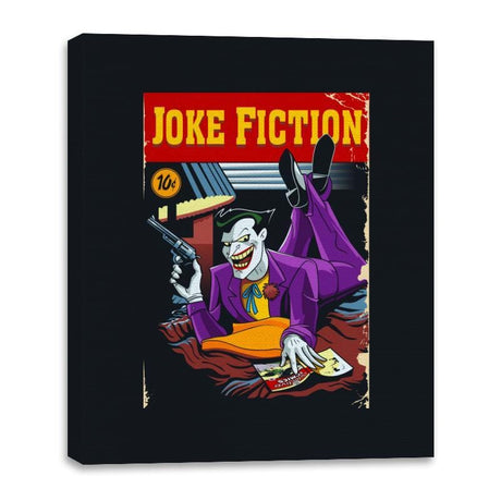 Joke Fiction HA - Canvas Wraps Canvas Wraps RIPT Apparel 16x20 / Black