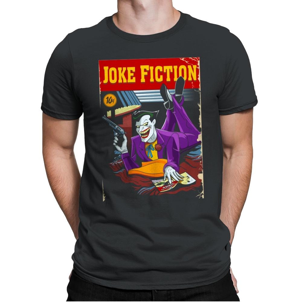 Joke Fiction HA - Mens Premium T-Shirts RIPT Apparel Small / Heavy Metal