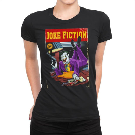 Joke Fiction HA - Womens Premium T-Shirts RIPT Apparel Small / Black