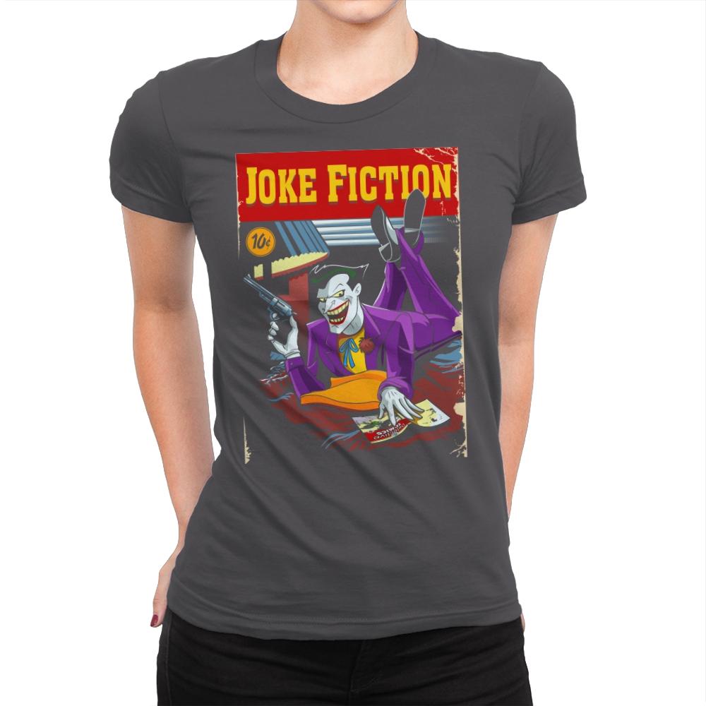 Joke Fiction HA - Womens Premium T-Shirts RIPT Apparel Small / Heavy Metal
