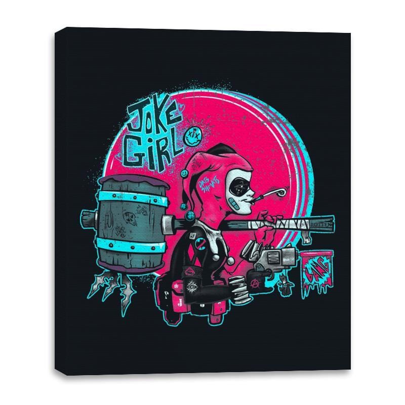 Joke Girl Bang - Canvas Wraps Canvas Wraps RIPT Apparel 16x20 / Black