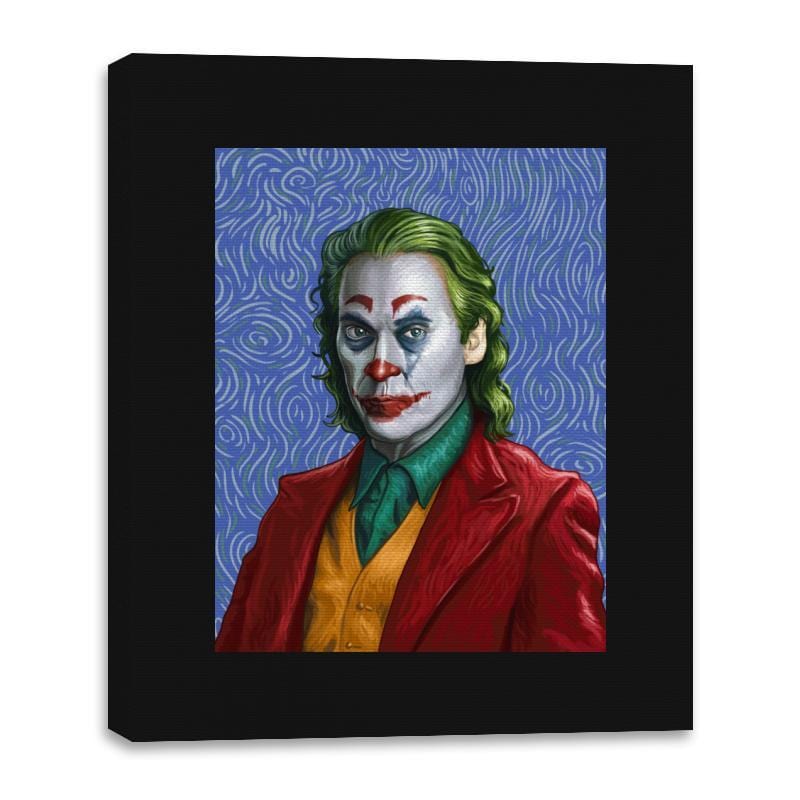 Joker Van Gogh - Canvas Wraps Canvas Wraps RIPT Apparel 16x20 / Black