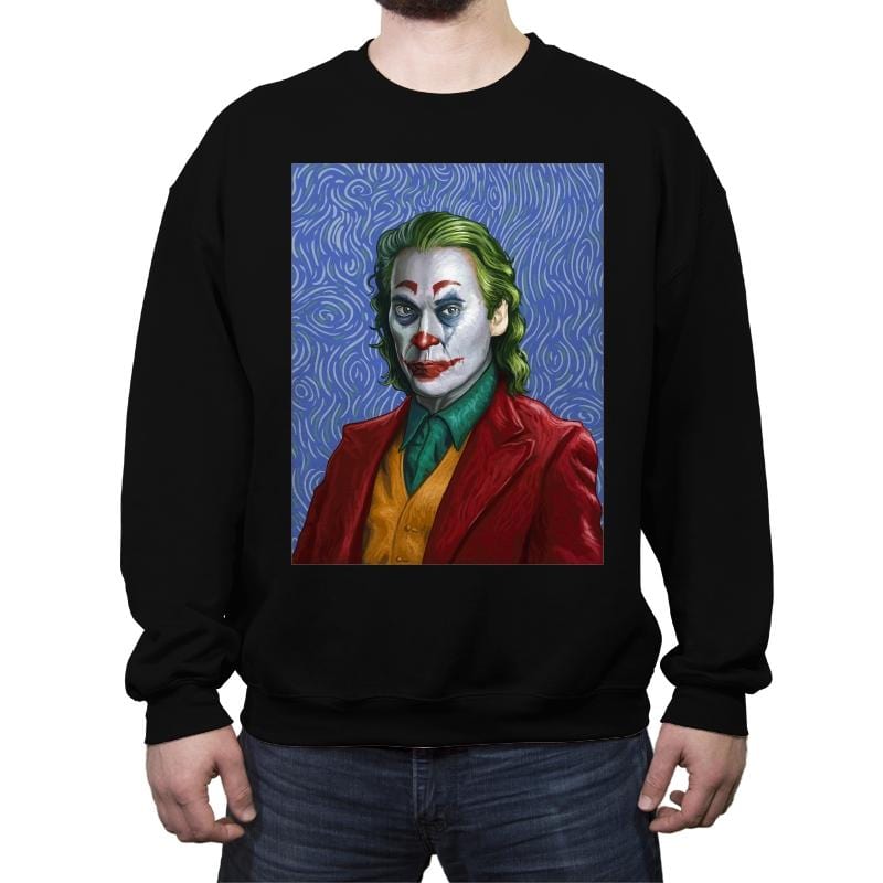 Joker Van Gogh - Crew Neck Sweatshirt Crew Neck Sweatshirt RIPT Apparel Small / Black