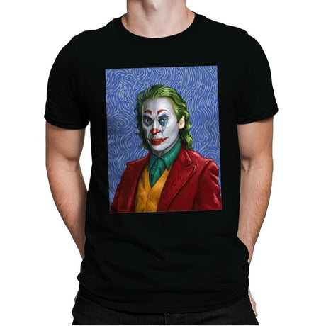 Joker Van Gogh - Mens Premium T-Shirts RIPT Apparel Small / Black