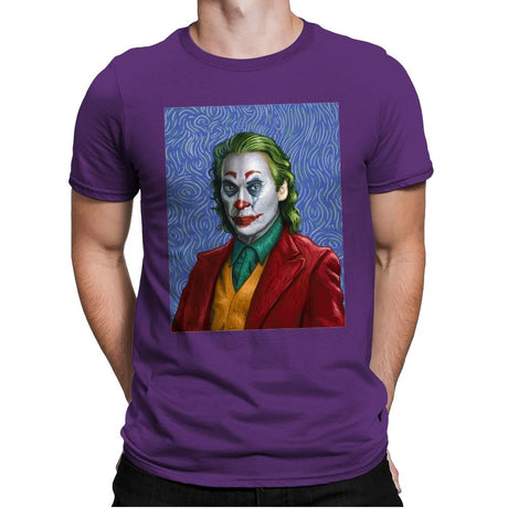 Joker Van Gogh - Mens Premium T-Shirts RIPT Apparel Small / Purple Rush