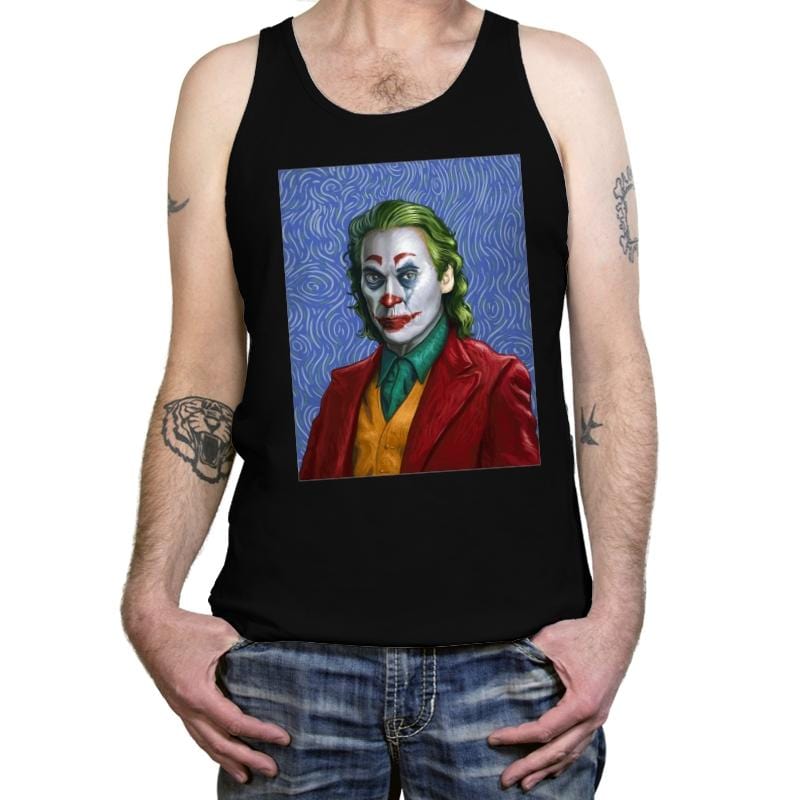 Joker Van Gogh - Tanktop Tanktop RIPT Apparel X-Small / Black