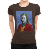 Joker Van Gogh - Womens Premium T-Shirts RIPT Apparel Small / Dark Chocolate