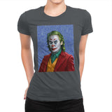 Joker Van Gogh - Womens Premium T-Shirts RIPT Apparel Small / Heavy Metal