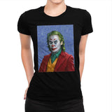 Joker Van Gogh - Womens Premium T-Shirts RIPT Apparel Small / Indigo