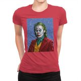 Joker Van Gogh - Womens Premium T-Shirts RIPT Apparel Small / Red