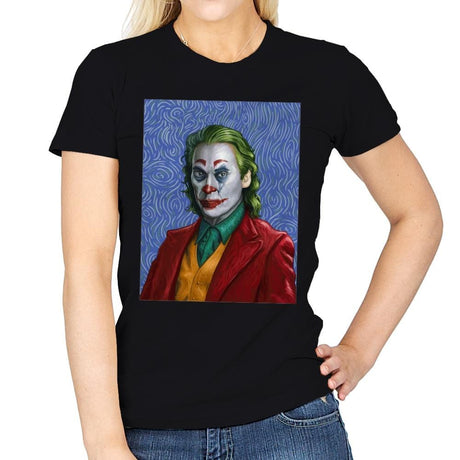 Joker Van Gogh - Womens T-Shirts RIPT Apparel Small / Black