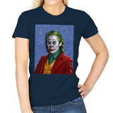 Joker Van Gogh - Womens T-Shirts RIPT Apparel Small / Navy