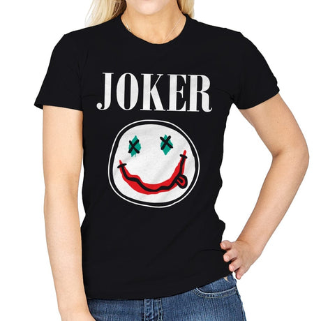 Joker - Womens T-Shirts RIPT Apparel Small / Black