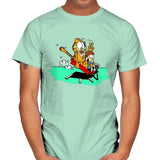 Jon and a Lasagna Lover - Mens T-Shirts RIPT Apparel Small / Mint Green