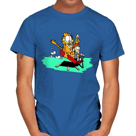 Jon and a Lasagna Lover - Mens T-Shirts RIPT Apparel Small / Royal