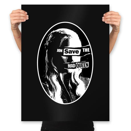 Jon Save the Mad Queen - Prints Posters RIPT Apparel 18x24 / Black