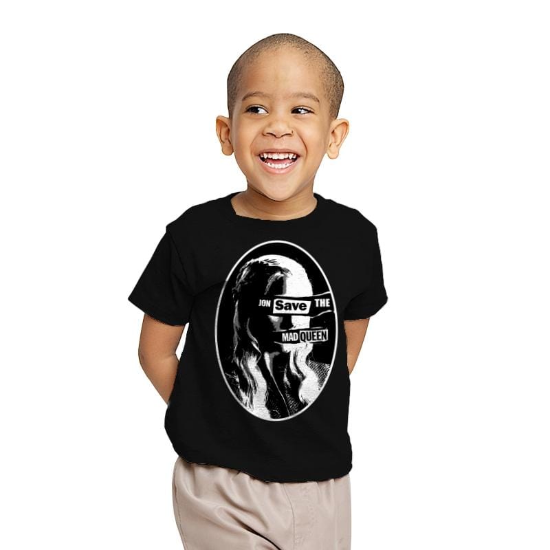 Jon Save the Mad Queen - Youth T-Shirts RIPT Apparel X-small / Black