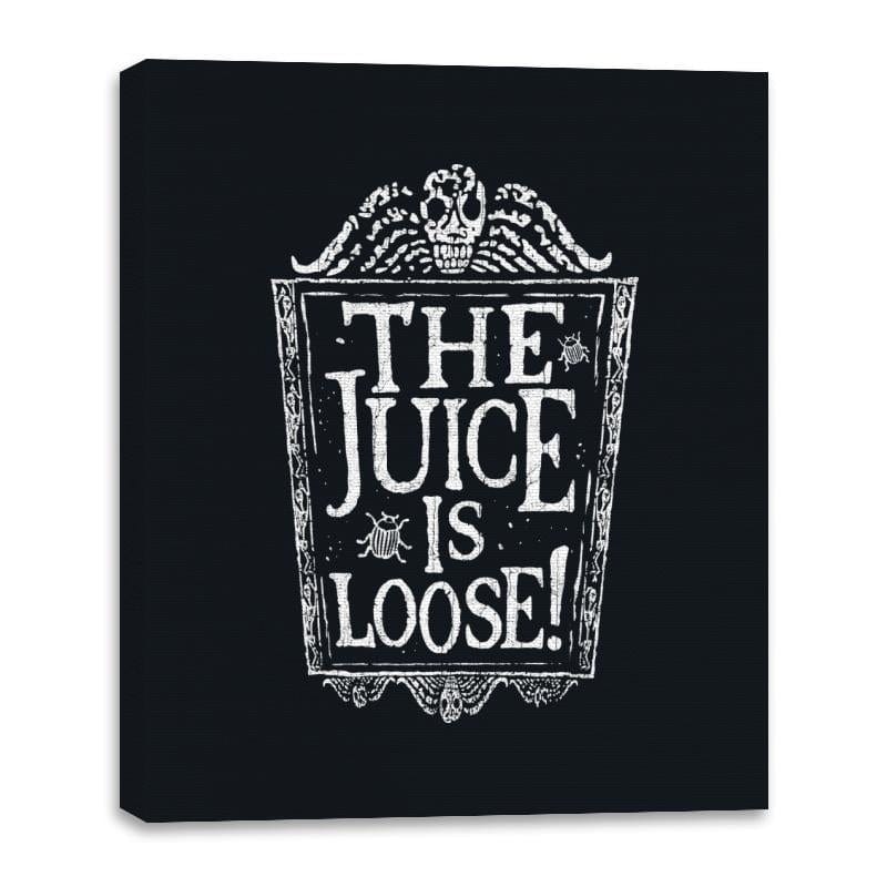 Juice is Loose - Canvas Wraps Canvas Wraps RIPT Apparel 16x20 / Black