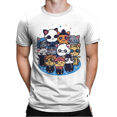 Jujutsu Cat-isen - Mens Premium T-Shirts RIPT Apparel Small / White