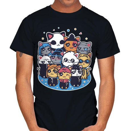 Jujutsu Cat-isen - Mens T-Shirts RIPT Apparel Small / Black