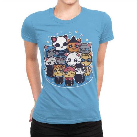 Jujutsu Cat-isen - Womens Premium T-Shirts RIPT Apparel Small / Turquoise