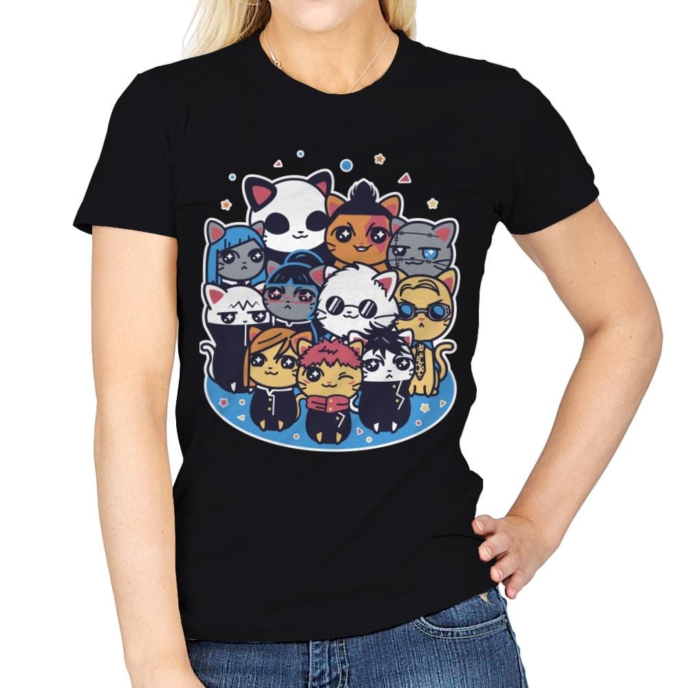 Jujutsu Cat-isen - Womens T-Shirts RIPT Apparel Small / Black