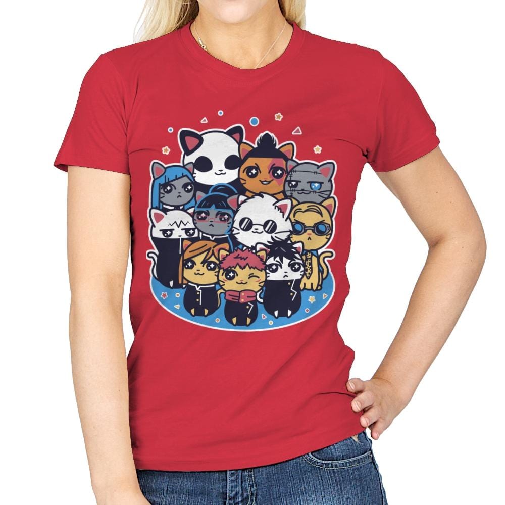 Jujutsu Cat-isen - Womens T-Shirts RIPT Apparel Small / Red