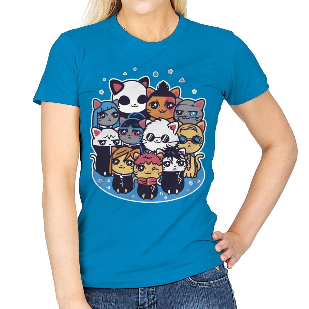 Jujutsu Cat-isen - Womens T-Shirts RIPT Apparel Small / Sapphire