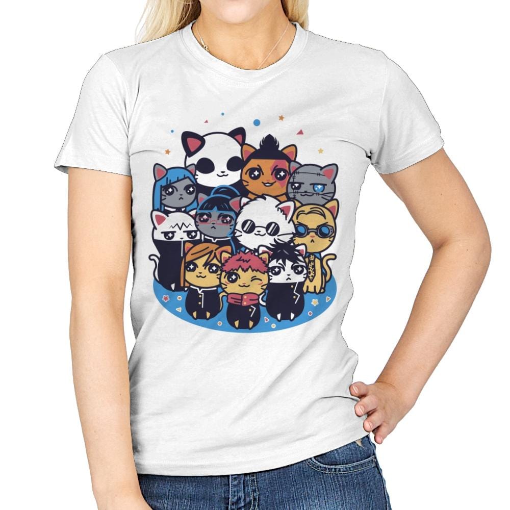 Jujutsu Cat-isen - Womens T-Shirts RIPT Apparel Small / White