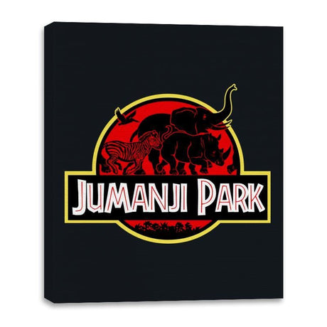 Jumanji Park - Canvas Wraps Canvas Wraps RIPT Apparel 16x20 / Black